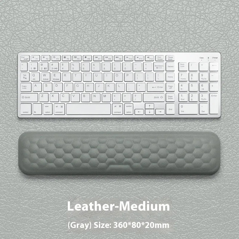 Memory foam mouse wrist pad with silicone base in cloth or leather cover options
