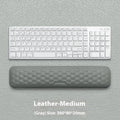 Memory foam mouse wrist pad with silicone base in cloth or leather cover options