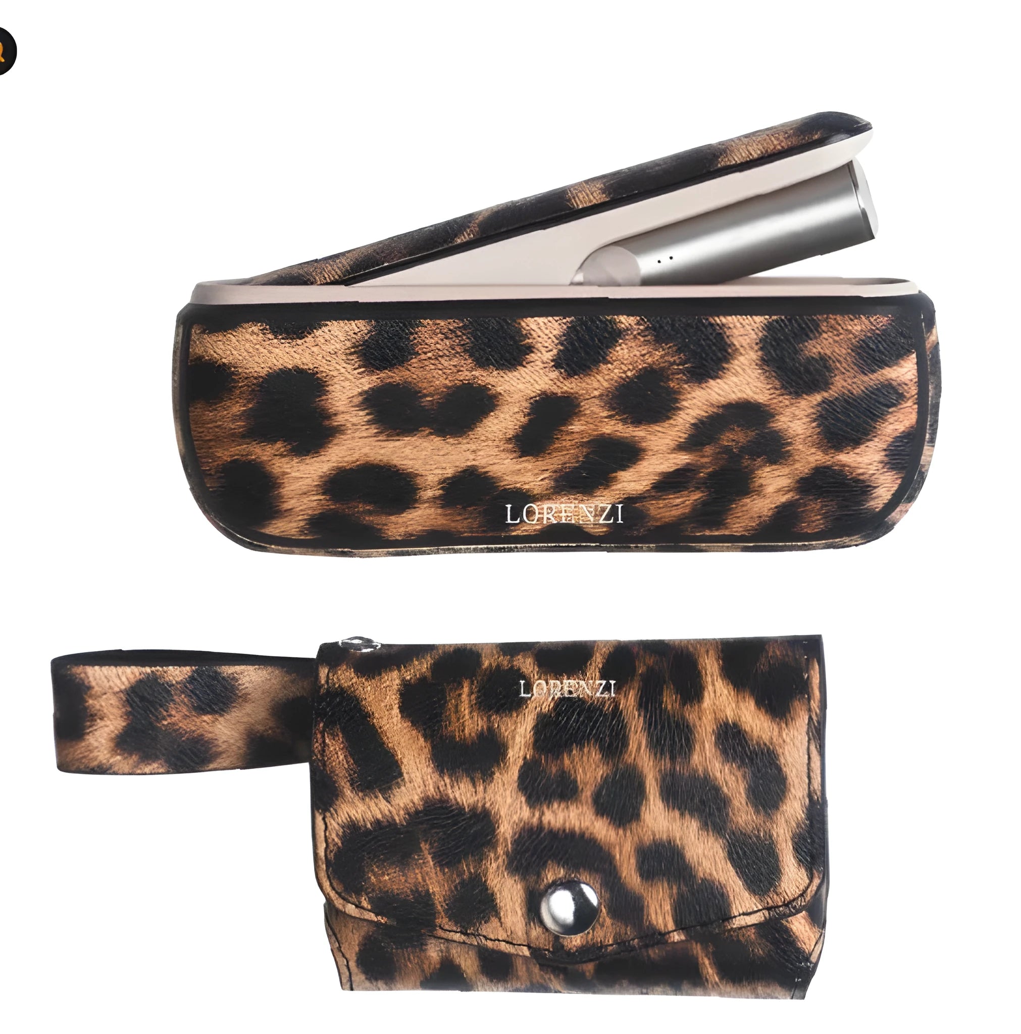 Light luxury protective storage bag for cameras in leopard print and yellow colour options.