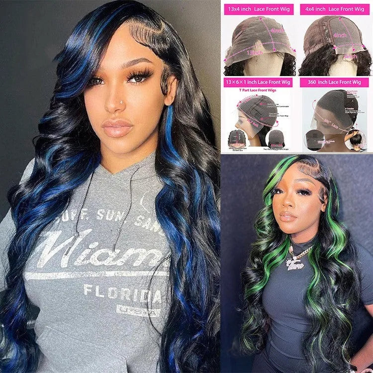 Real human hair lace front headgear for women with 4x4 lace construction in star fashion style