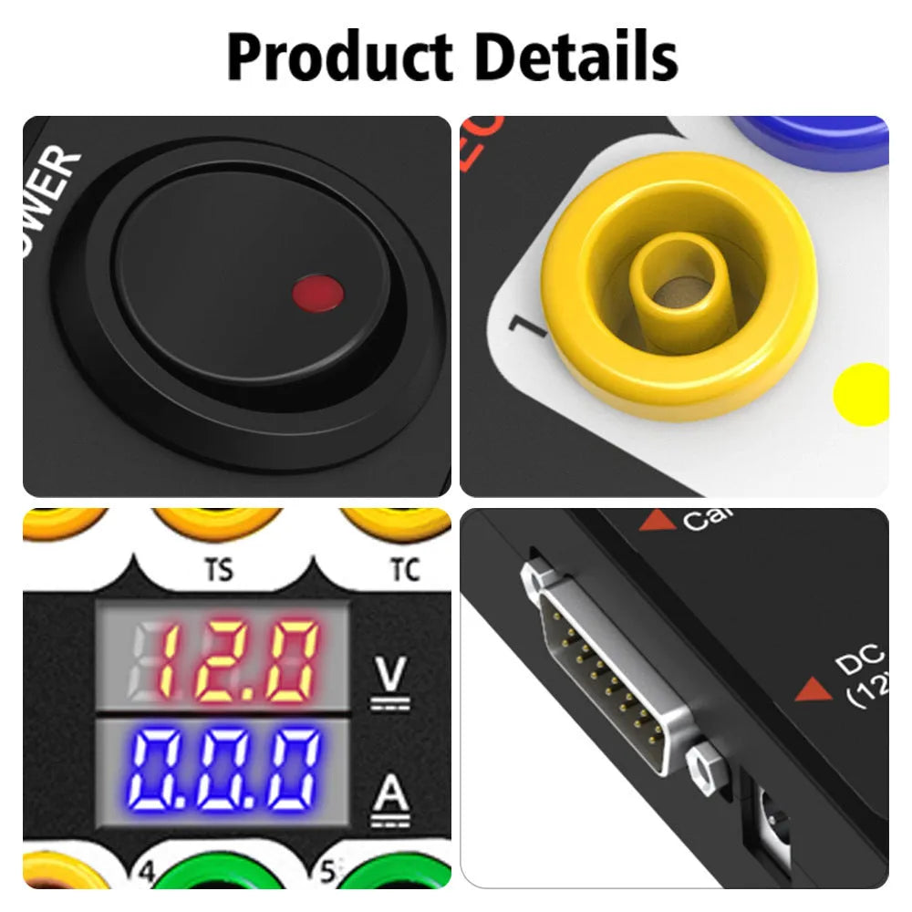 GT100 communication tester with dimensions 23.3cm by 18.3cm by 7.2cm format options