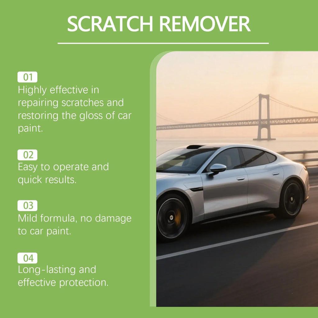 100g car scratch repair cream tube with nano coating polish formula for minor paint scratches