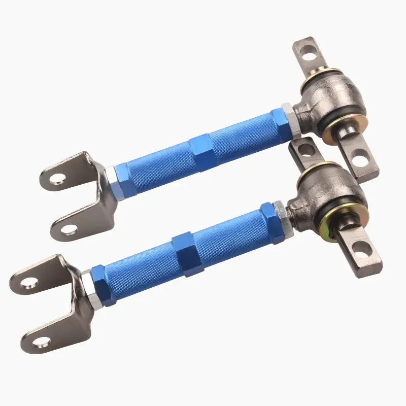 Blue aluminium pull rod rear wheel recliner for Honda Civic EP3 suspension