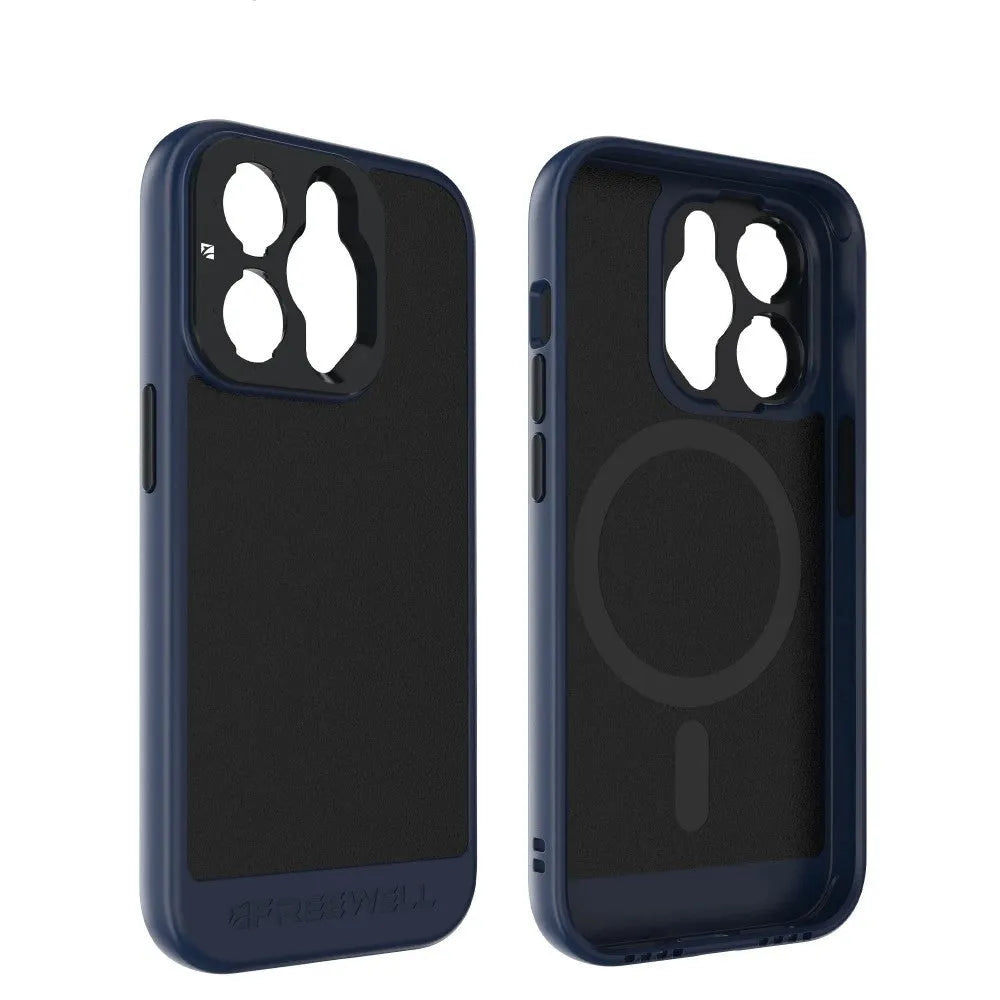 Black universal phone case compatible with iPhone 13 Pro, 14 Pro and 15 Pro series models.