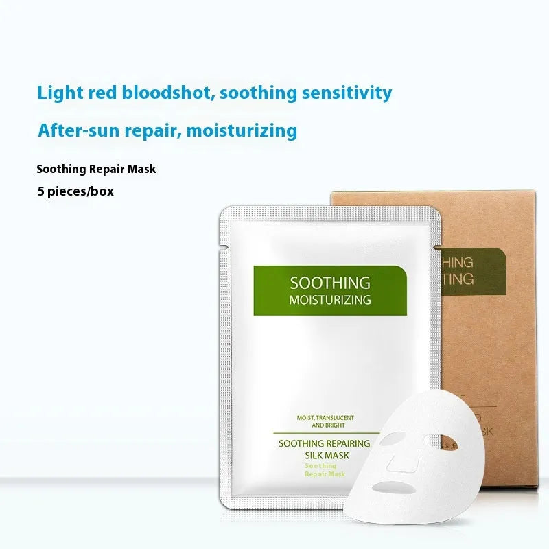 White Soothing Silk Moisturising Facial Mask sheet for sensitive skin, 25g content