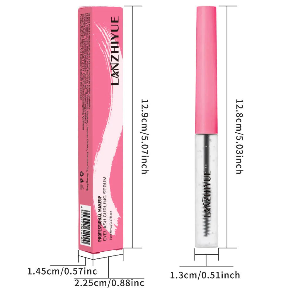White eyelash growth liquid bottle for eyelash thickening and lengthening treatment