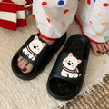 Rhombus pattern flip-flop slippers in PVC material shown in light yellow colour