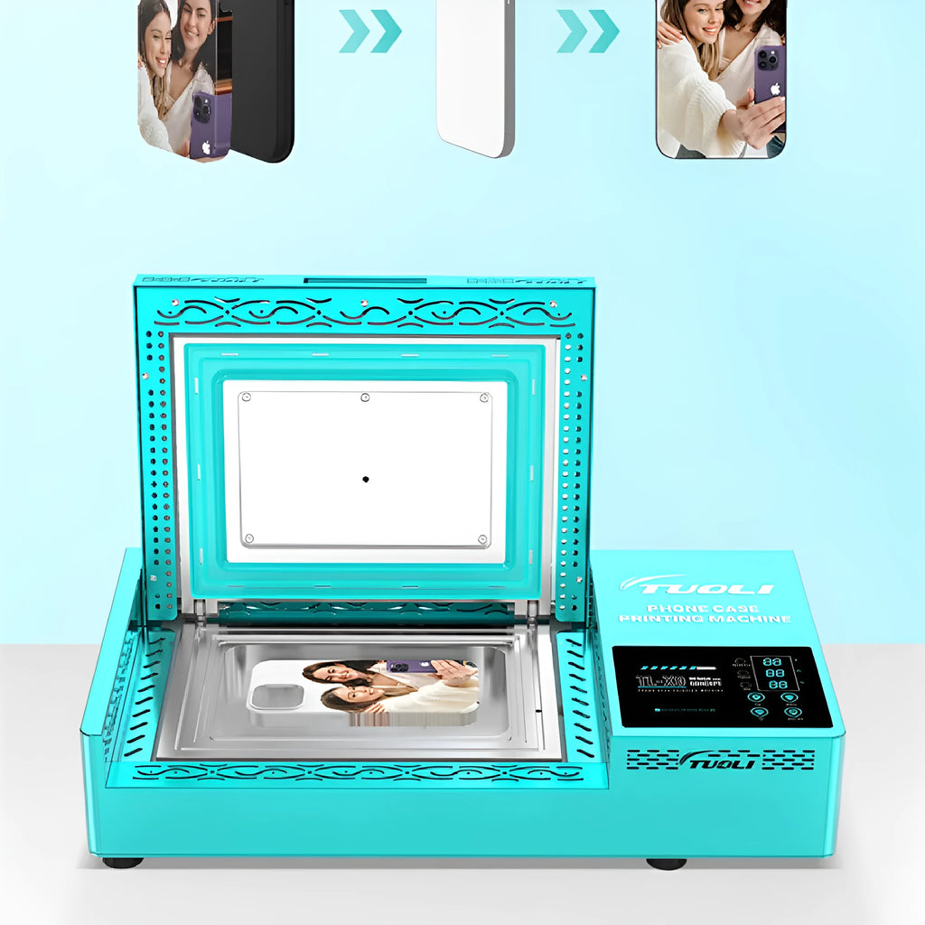 Phone case heat transfer printing machine for custom mobile case designs