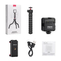 Multifunctional vlogging tripod kit from a photography suite with colour selection options.