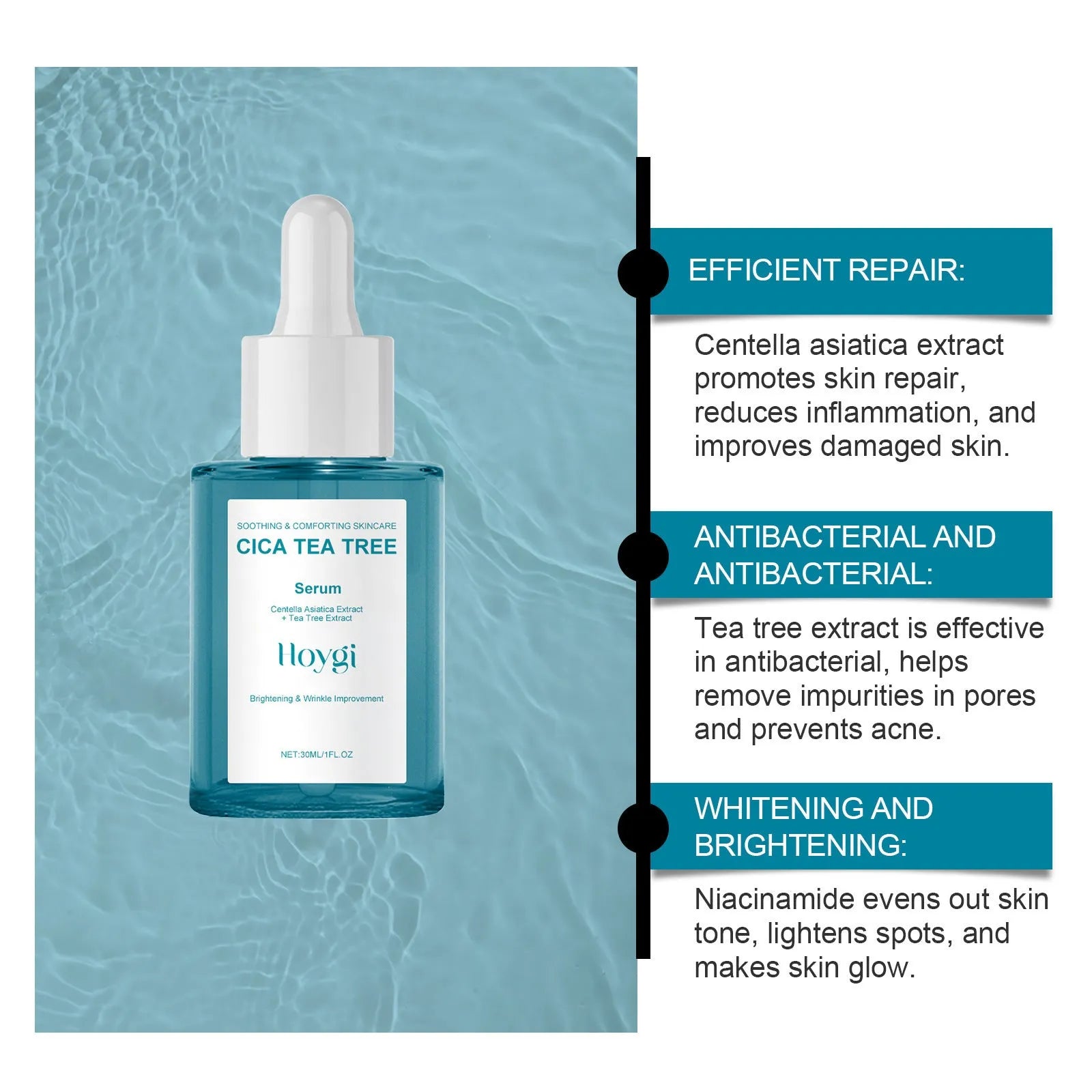30ml Centella Asiatica Firming Care Solution bottle for facial hydrating and moisturising treatment