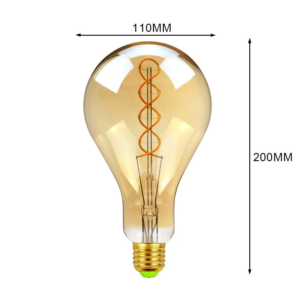 Double helix spiral LED soft light strip in gold or gray finish.