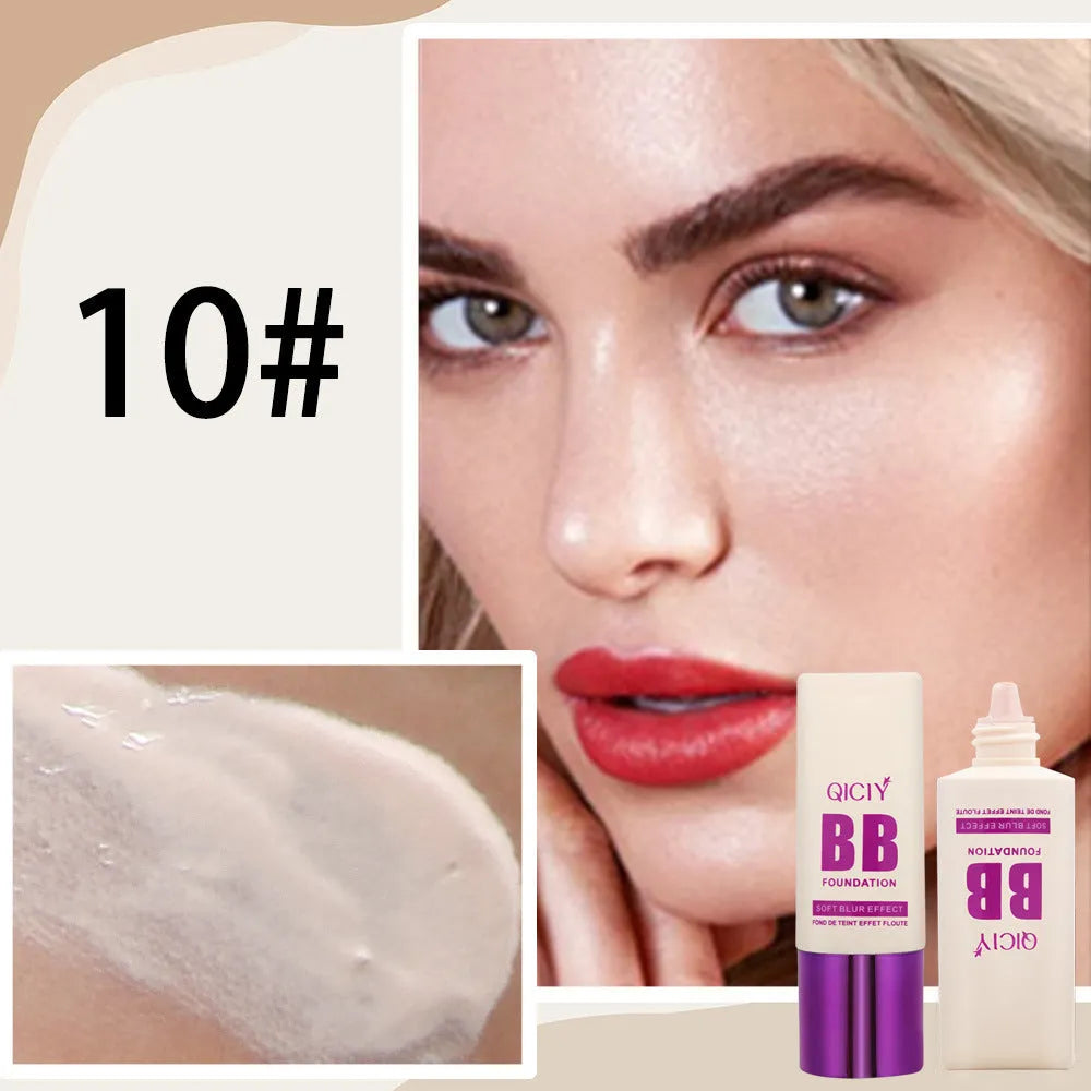 Feeding bottle liquid foundation concealer BB cream in ten colour shades