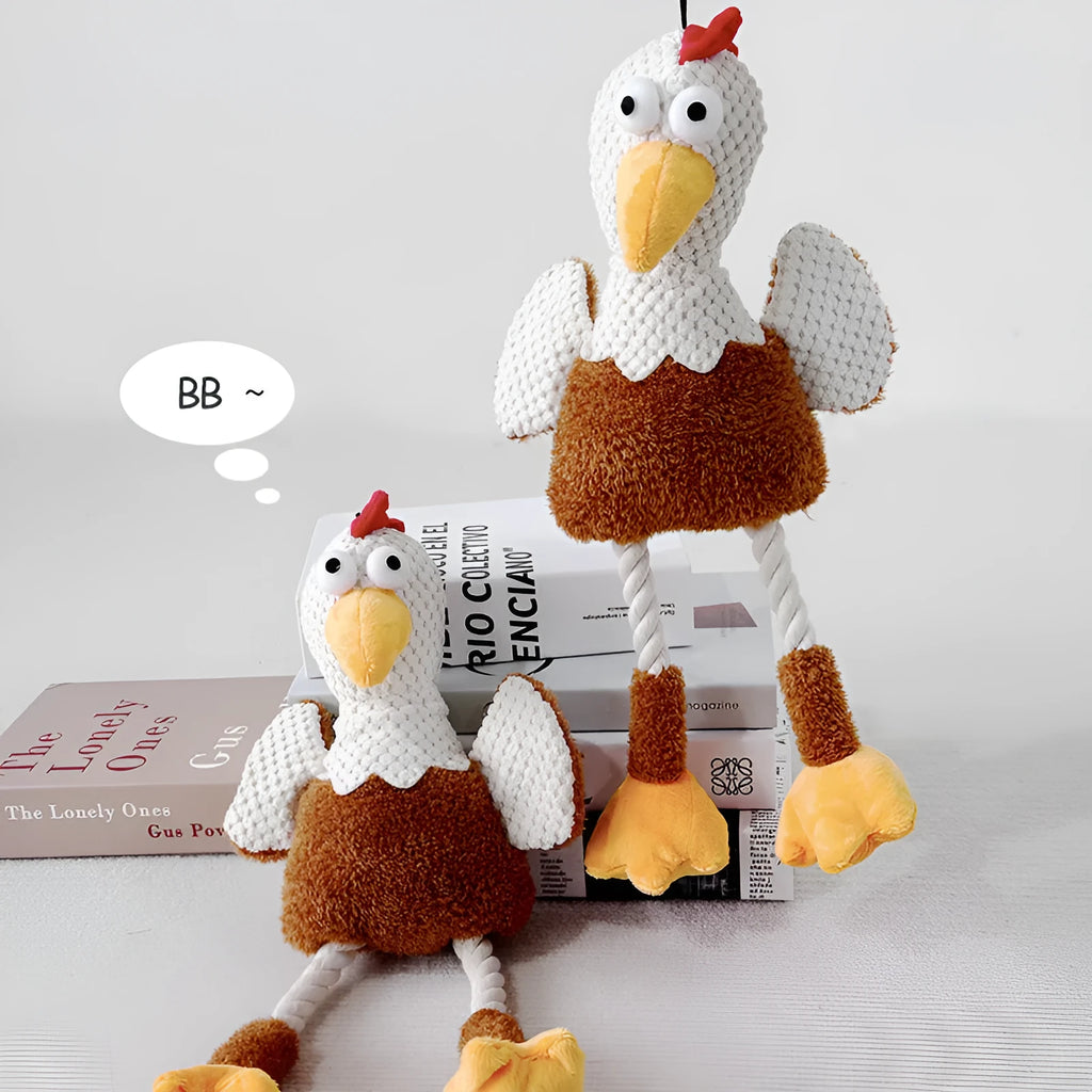 White pet boredom relief toy for dogs and cats with chewing resistance design