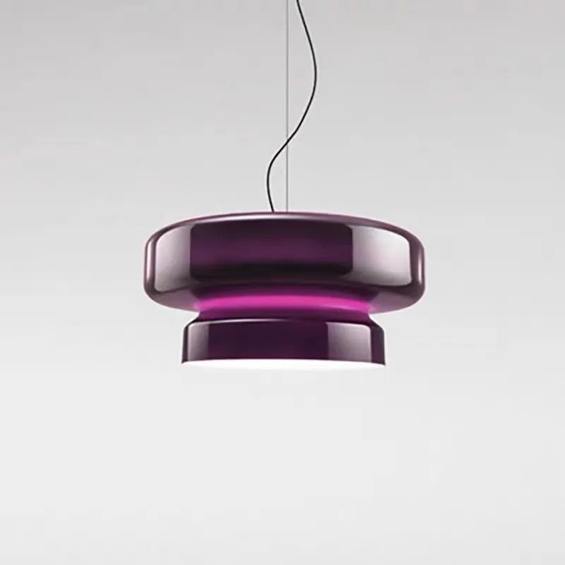 36cm square modern glass chandelier ceiling light with four colour options