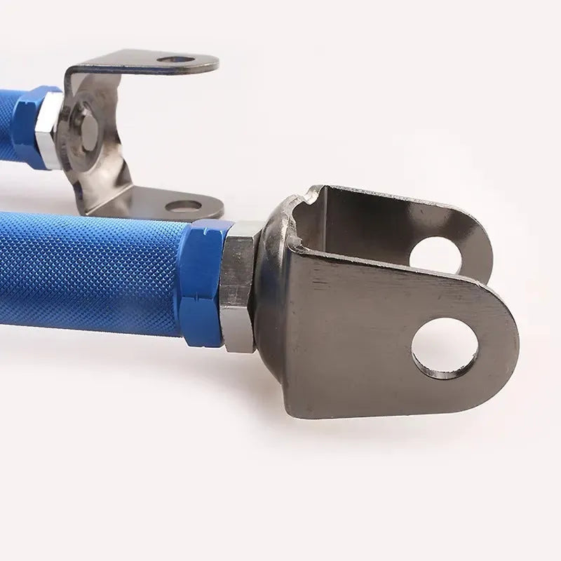 Blue aluminium pull rod rear wheel recliner for Honda Civic EP3 suspension