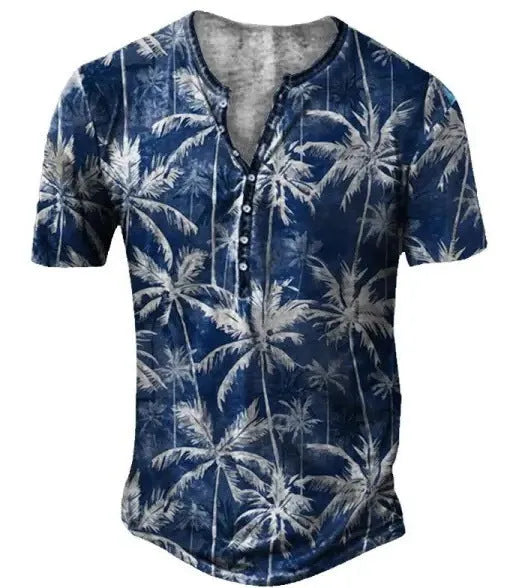 Men's short sleeve sport shirt with simple lapel button in bird eye cloth polyester