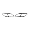 Silver aluminium alloy tailpipe cover for 2019-2023 Mercedes-Benz A-Class, pair set on car exhaust