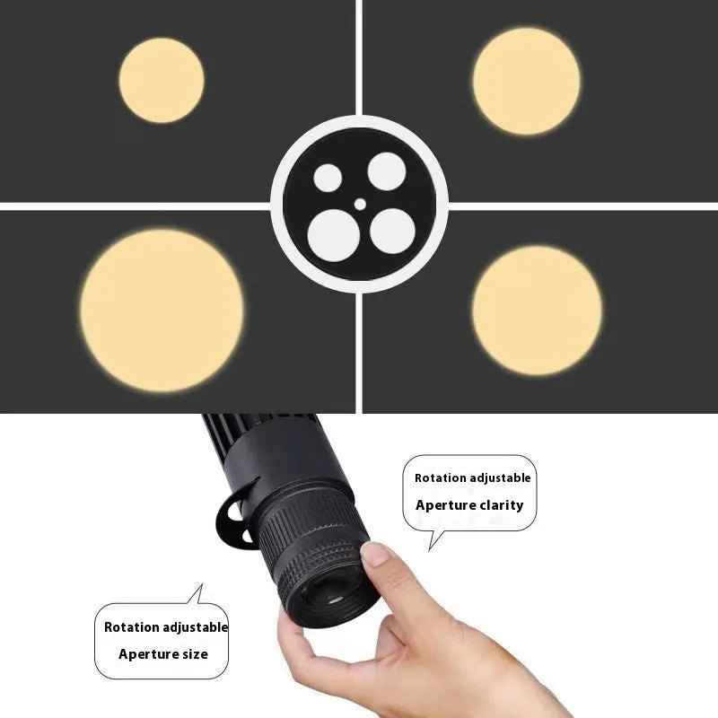 Black aluminium surface-mounted LED spotlight with 20W power and 3000K warm white light for restaurants