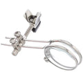 Reading glasses mirror clip attachment with metal bracket and glass lenses for hands-free use
