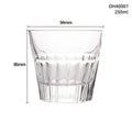 Thick-bottomed crystal whiskey shot glass in a selected colour, showing 350ml capacity.