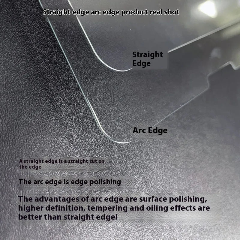 Two tempered glass screen protectors for Samsung tablets in a leather storage bag.