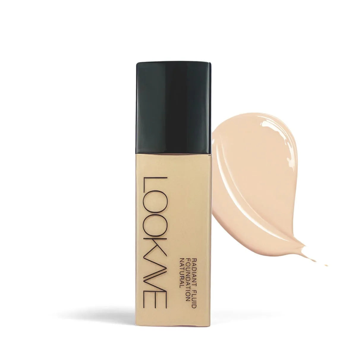 LOOKAVE Matte Liquid Foundation bottle in shade LK63C-01, Ivory White