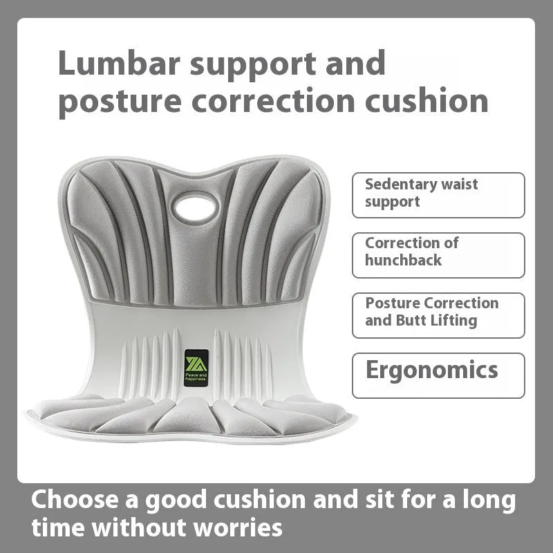 Ergonomic waist support posture correction office seat cushion in five colour options
