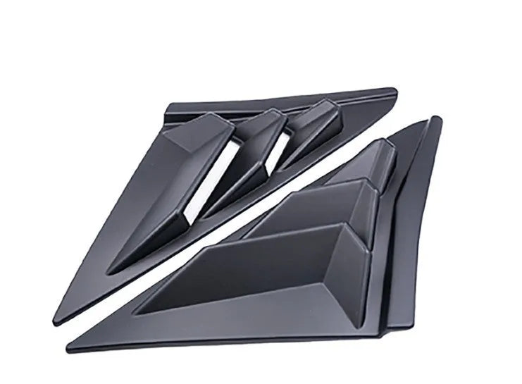 ABS quarter window bumper sticker for 2021 hatchback Civic in bright black finish