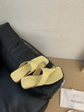Wedge flip-flops summer outdoor seaside beach slippers Roman shoes with microfiber upper and rubber sole in apricot colour