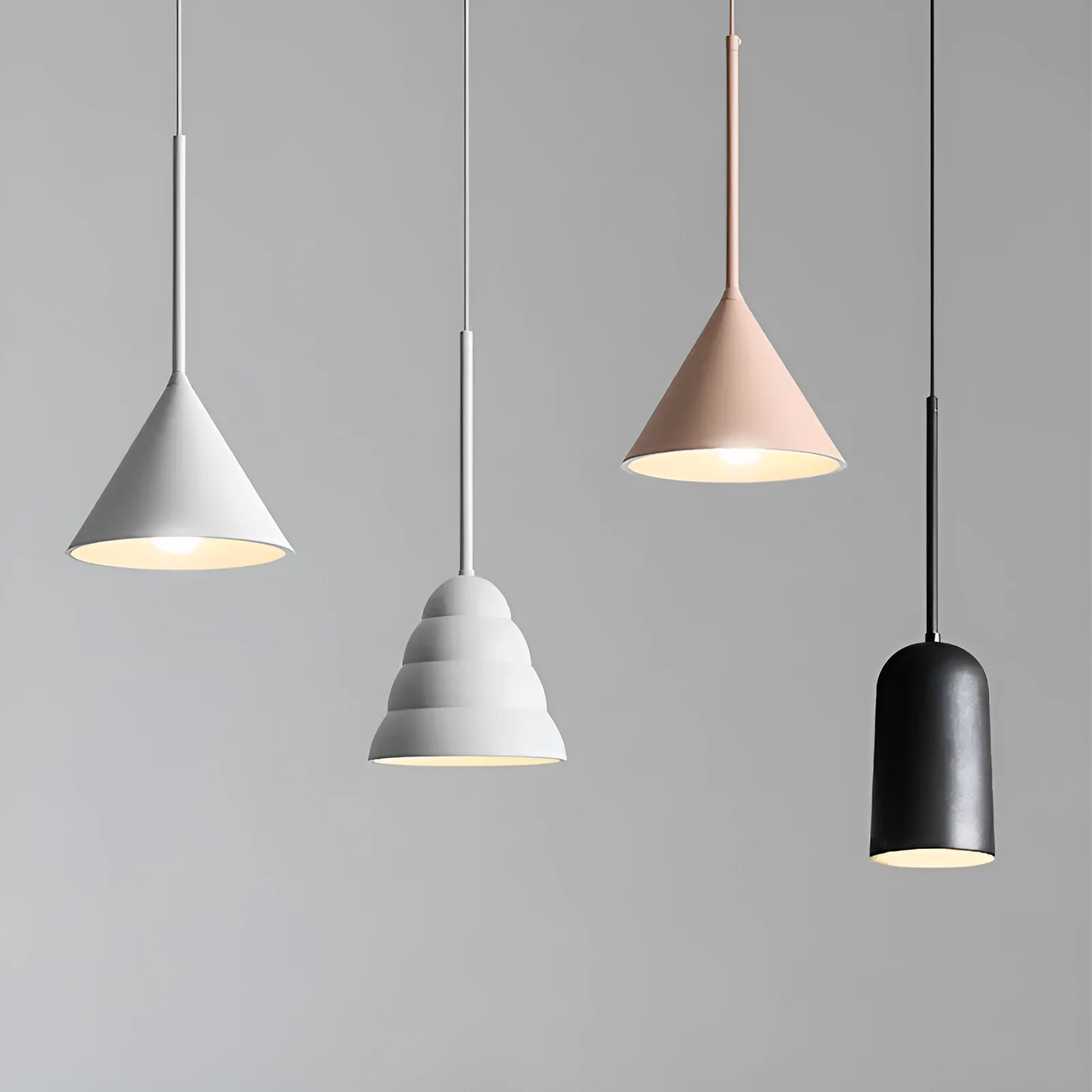 Retro creative chandelier hanging line lamp for living room dining room hotel homestay