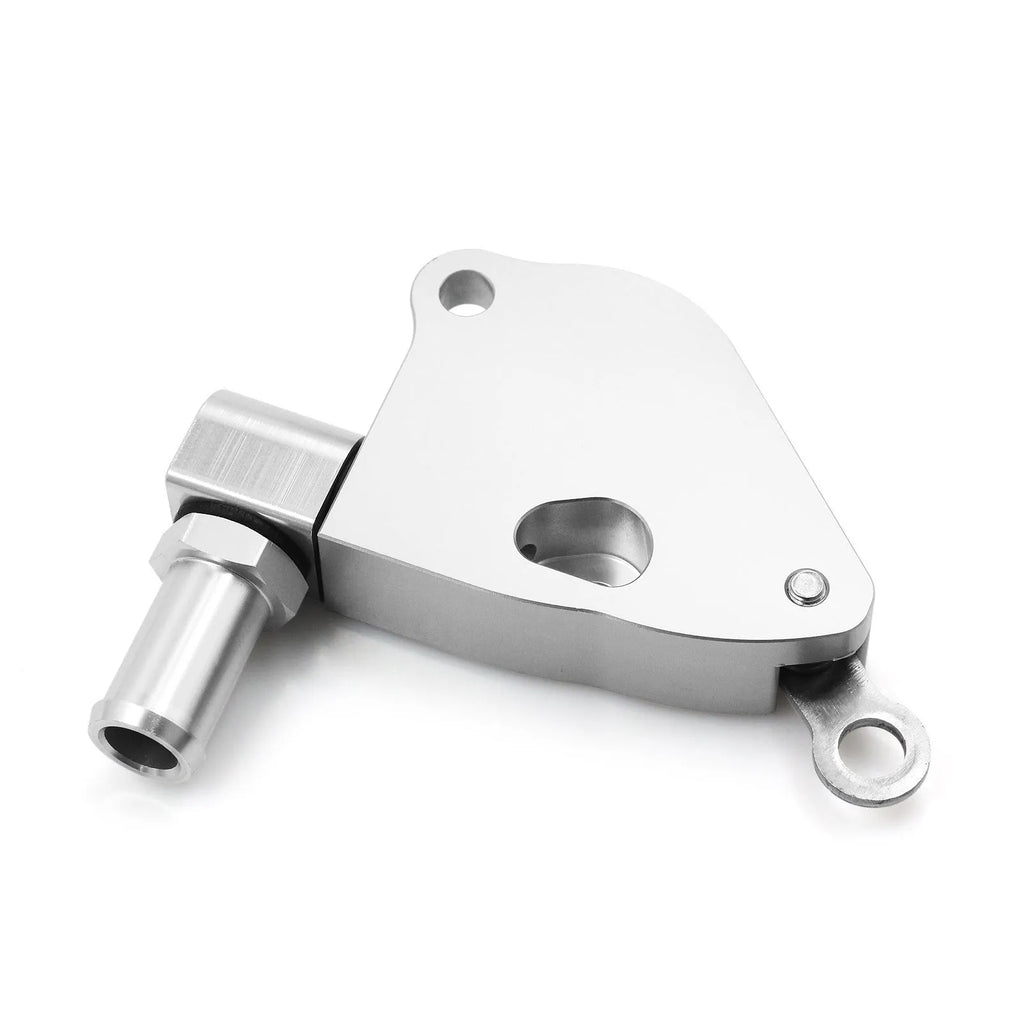 Aluminium intake manifold coolant adapter for Honda K20 K24 engines with mounting hardware