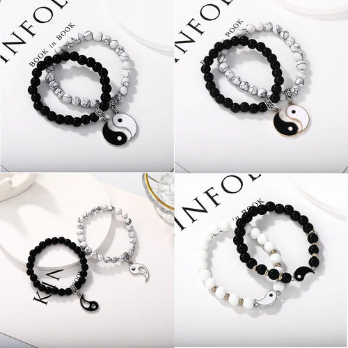 Eight-diagram geometric alloy bracelet with electroplated metallic finish