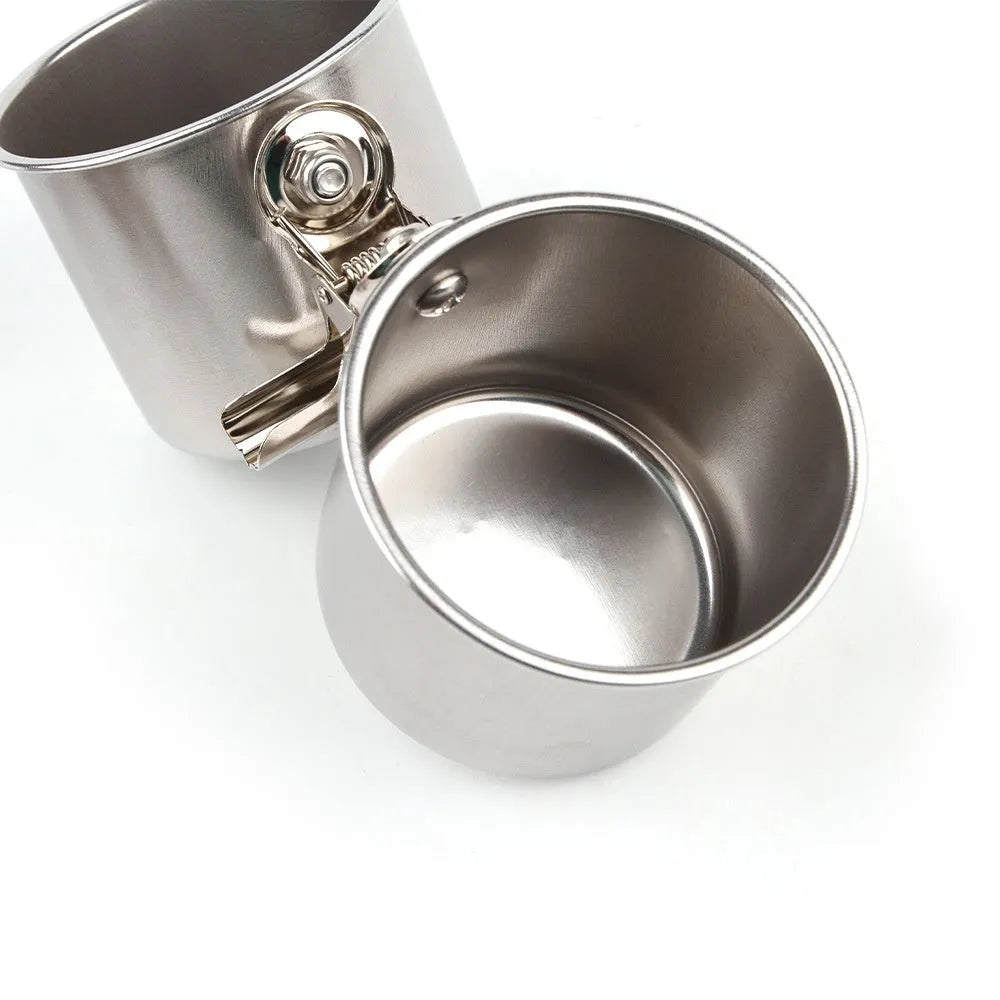 Stainless steel birdcage feeder in natural silver colour, shown in small, medium, and large sizes.