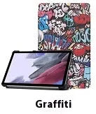 Lenovo Tab P12 protective case in apricot colour with a 3-fold stand open, showing the magnetic closure.