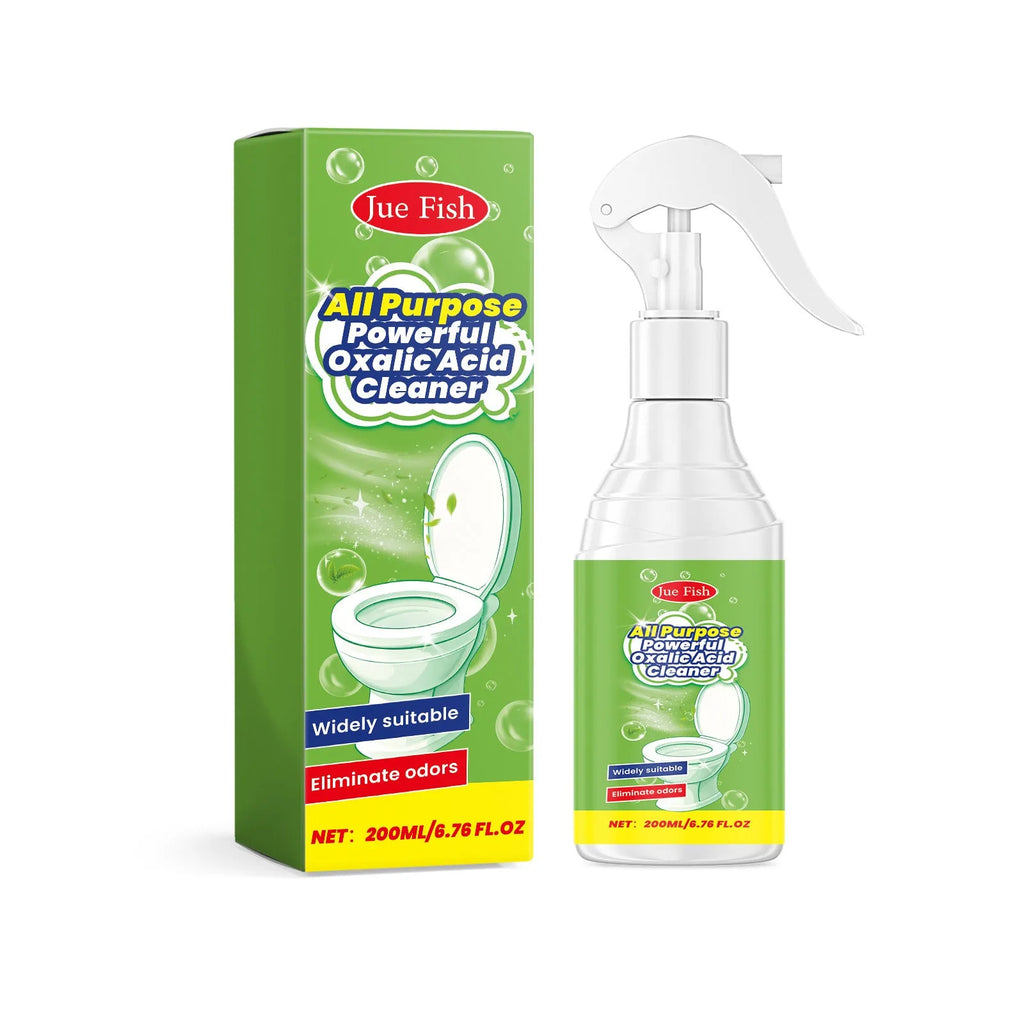 200ml multi-functional household grease cleaning spray in a white plastic bottle with blue trigger.