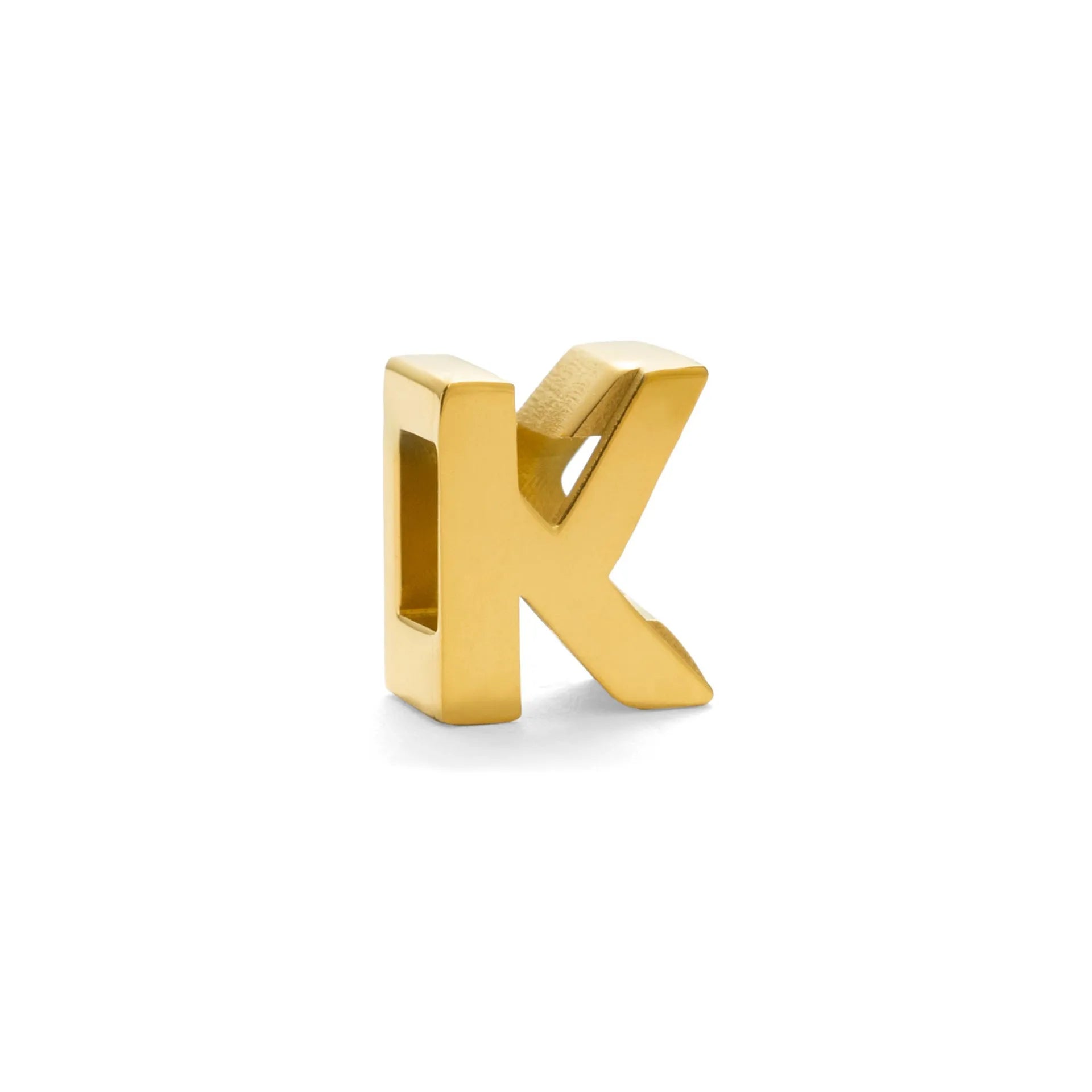 Titanium steel number letter necklace with 40.5cm chain and electroplated gold or silver finish