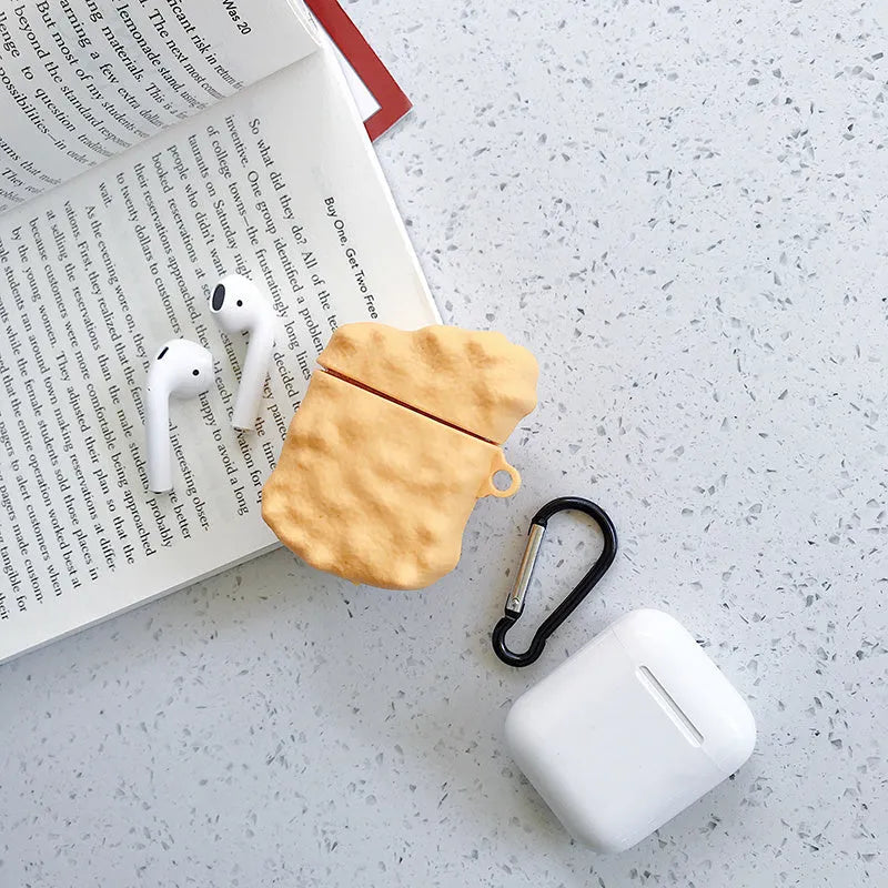 Silicone protective case for AirPods with cartoon animal design in multiple colour options