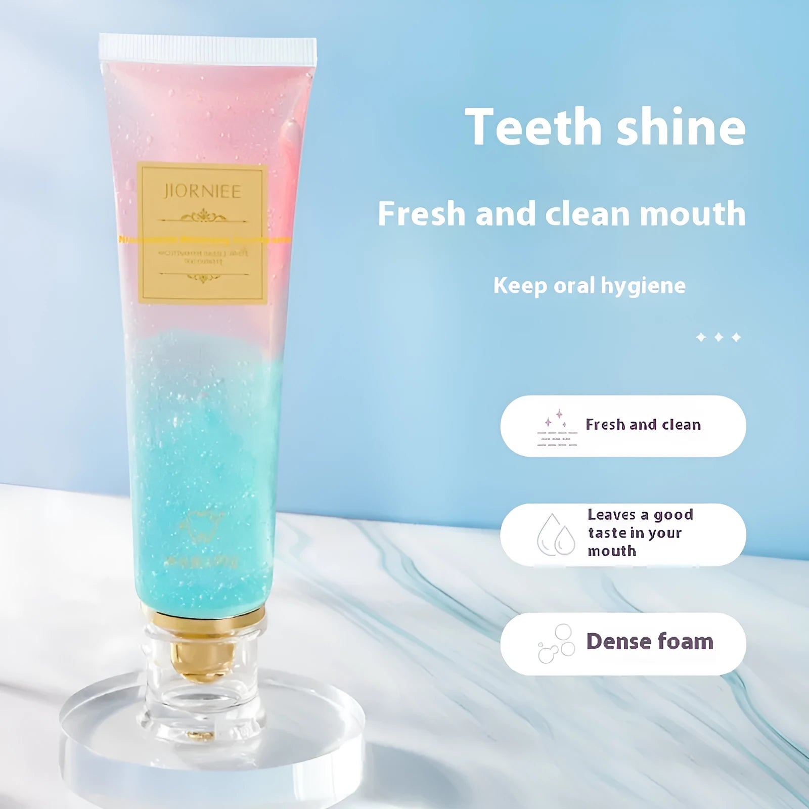 Diouni Nicotinamide Dazzling White Toothpaste 100g tube for adult oral cleaning and whitening