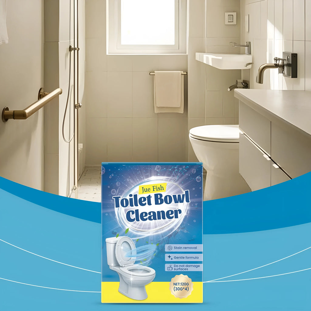 Toilet cleaning powder 120g pack with four individual 30g sachets for stain and odour removal