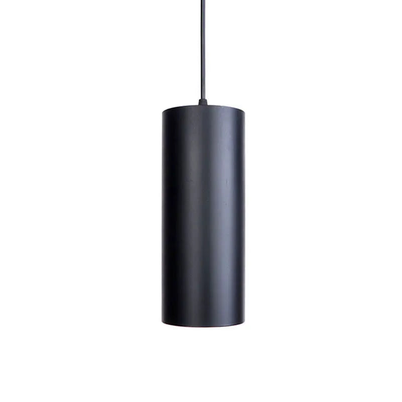 Retro industrial chandelier with black iron cage design, shown in long and short body versions.