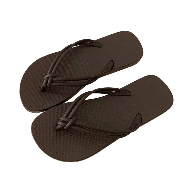 Women's casual flip flops with PVC non-slip sole in multiple colour options