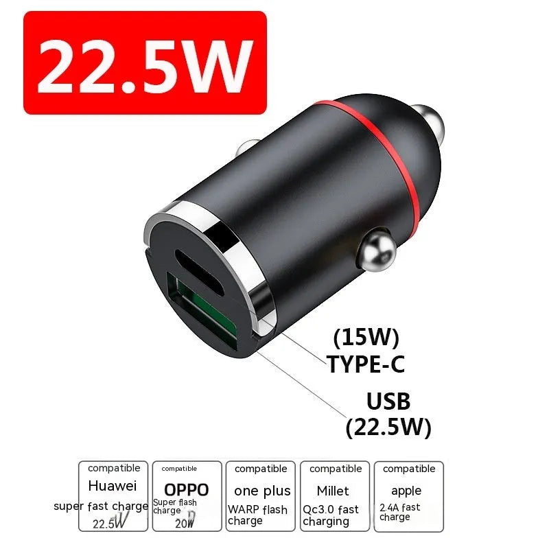 Black 200W car charger with USB ports for multiple device charging