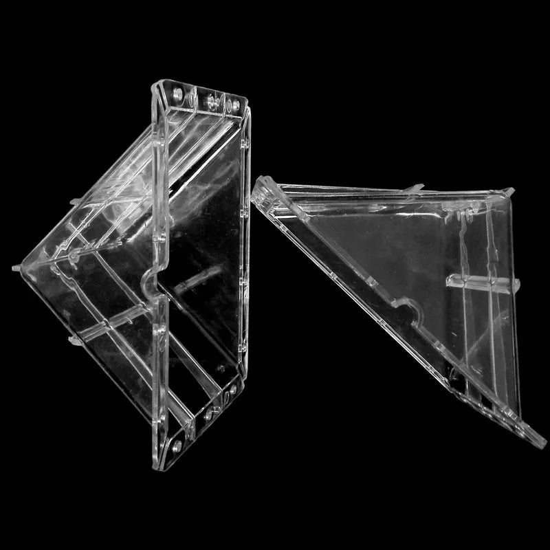 Square-shaped clear plastic watermelon growth mold for shaping fruit, shown at 13cm dimensions.