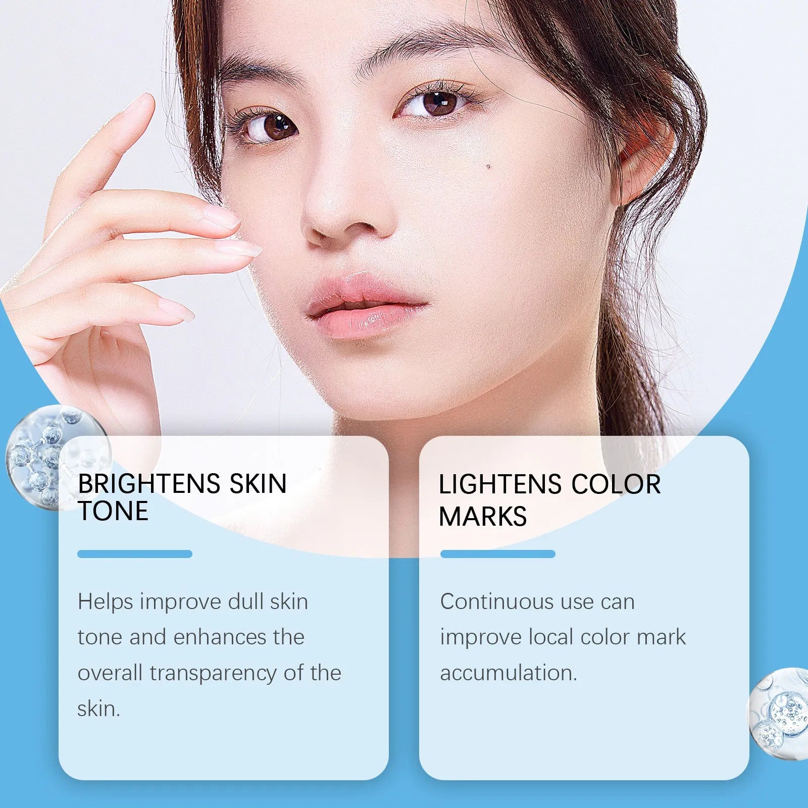 30g jar of dark spot corrector cream with vitamin C and hyaluronic acid for targeted facial treatment.