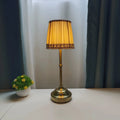 Nordic modern simple table lamp, 14x40cm, built-in battery, 3W three-colour light, gold style A or B