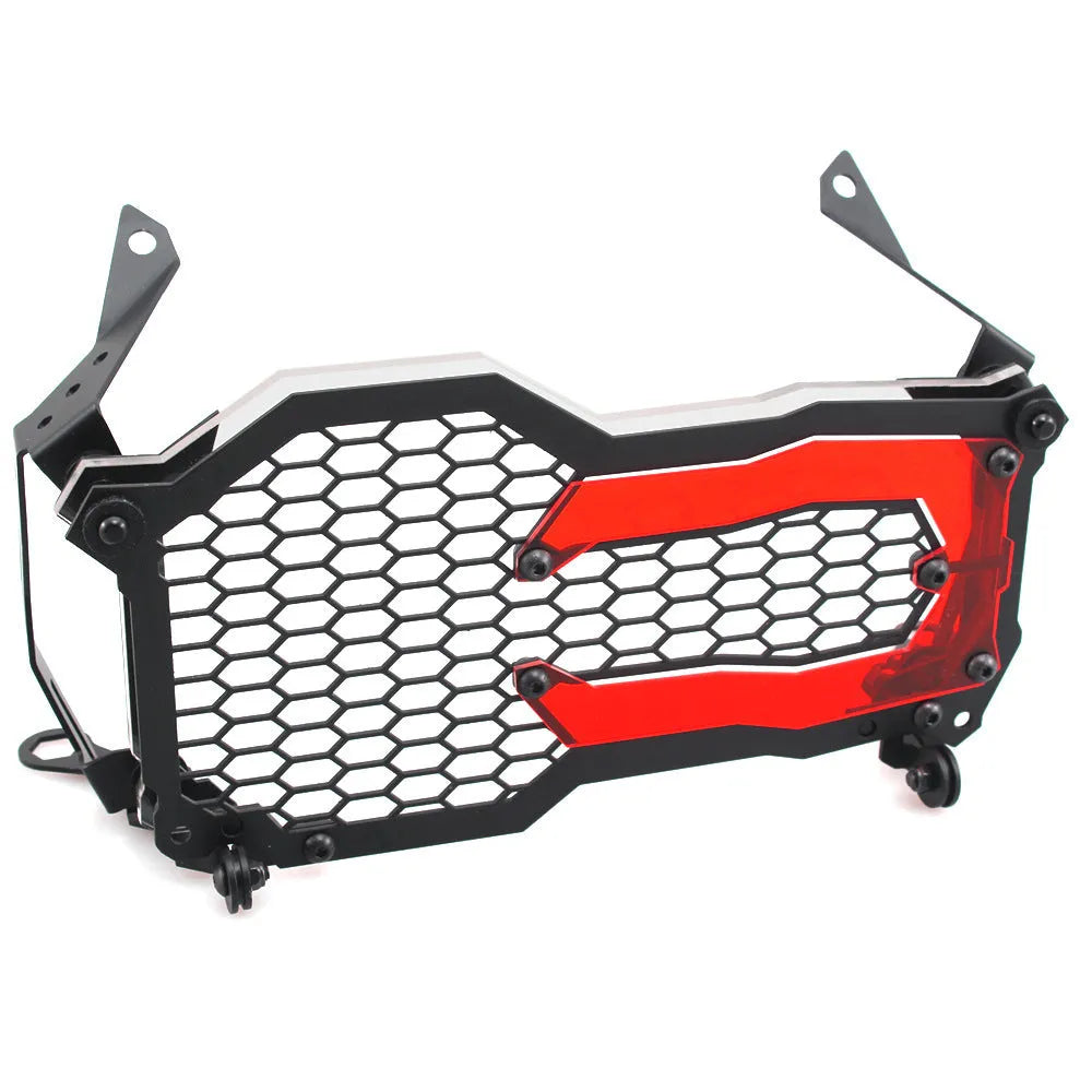 Motorcycle headlight protective cover quick release large lampshade blue for BMW R1200GS steel acrylic construction