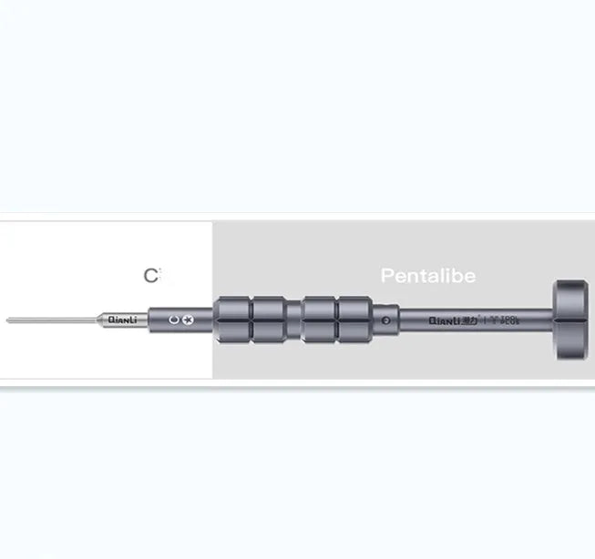 Precision screwdriver set with grenade-shaped aviation alloy handle and multiple bit types for iPhone and electronics repair