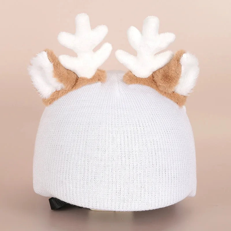 Child's plush cartoon character helmet cover and hat set in soft fabric, shown in medium size.