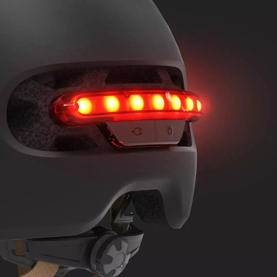 Urban light riding helmet in white with EPS PC construction side view