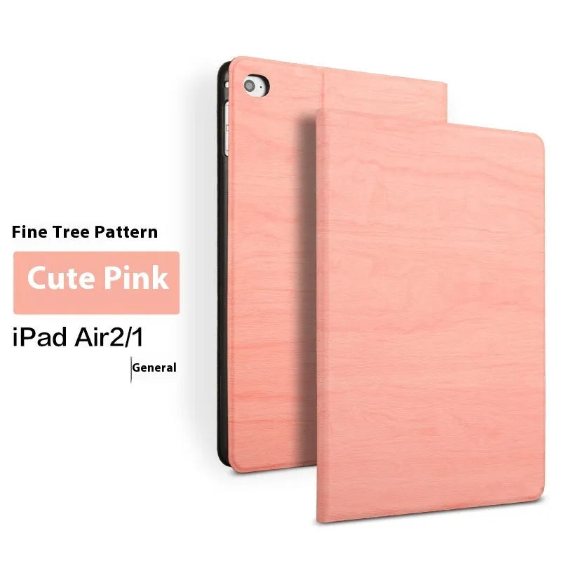 Sapphire blue imitation leather universal iPad protective cover with an integrated sleep bracket stand.